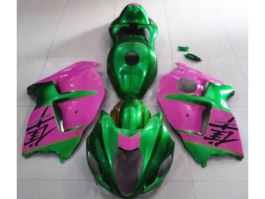 1997-2007 Glänzend Grün & Pink GSXR 1300 Verkleidung