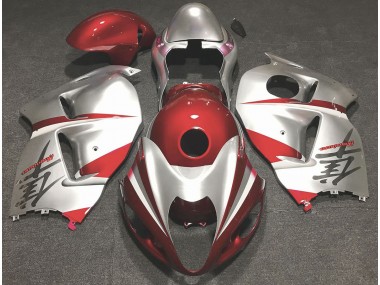 1997-2007 Rot Glänzend & Silber GSXR 1300 Verkleidung