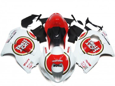 1997-2007 Rot Lucky Strike Stil GSXR 1300 Verkleidung