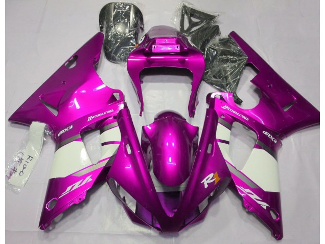 2000-2001 Hot Pink & Weiß R1 Verkleidung 2000-2001 Hot Pink & Weiß R1 Verkleidung