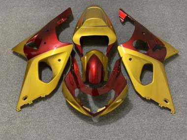 2000-2002 Gold & Rot GSXR 1000 Verkleidung