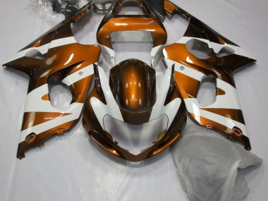 2000-2002 Orange Glänzend & Weiß GSXR 1000 Verkleidung