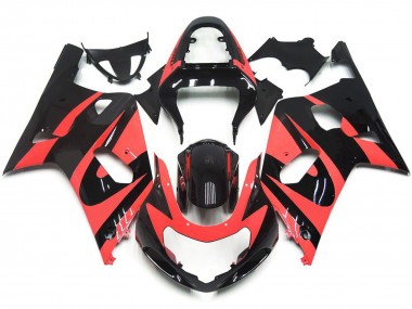2001-2003 Hellrot Custom-Stil OEM GSXR 600-750 Verkleidung