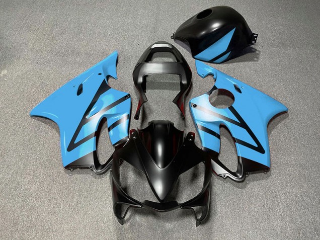 2001-2003 Matt Schwarz & Hellblau CBR600 F4i Verkleidung 2001-2003 Matt Schwarz & Hellblau CBR600 F4i Verkleidung