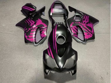 2001-2003 Matt Schwarzer & Rosa Totenkopf CBR600 F4i Verkleidung