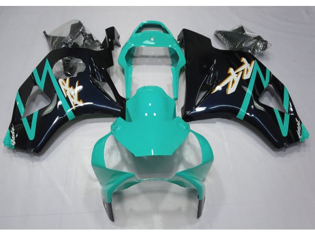 2002-2003 Glänzendes Schwarz & Cyan CBR954RR Verkleidung 2002-2003 Glänzendes Schwarz & Cyan CBR954RR Verkleidung
