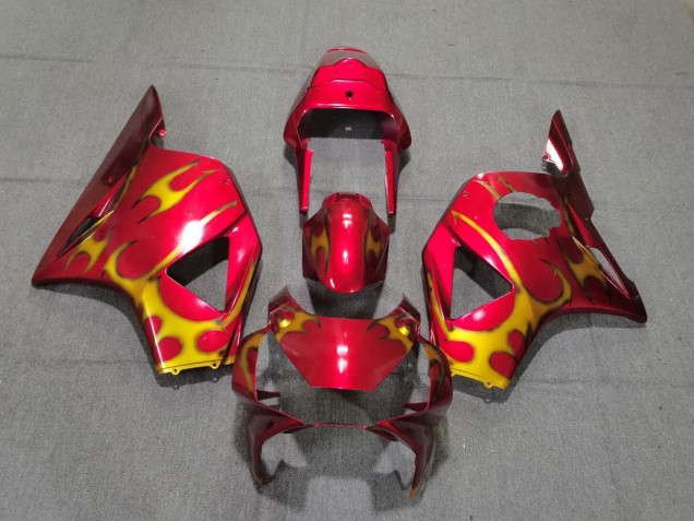 2002-2003 Rot & Gold-Stil CBR954RR Verkleidung 2002-2003 Rot & Gold-Stil CBR954RR Verkleidung