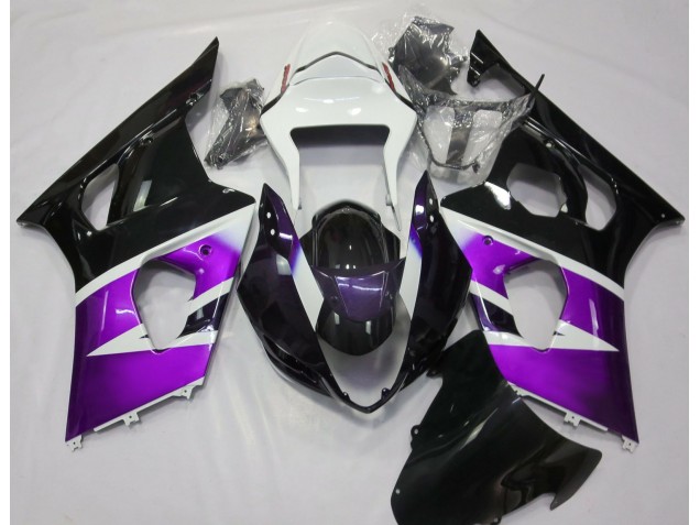 2003-2004 Glanz Lila & Weiß GSXR 1000 Verkleidung 2003-2004 Glanz Lila & Weiß GSXR 1000 Verkleidung