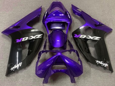 2003-2004 Glanz Lila & Schwarz ZX6R Verkleidung