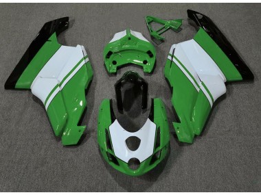 2003-2004 Glänzend Grün & Weiß Ducati 749 999 Verkleidung