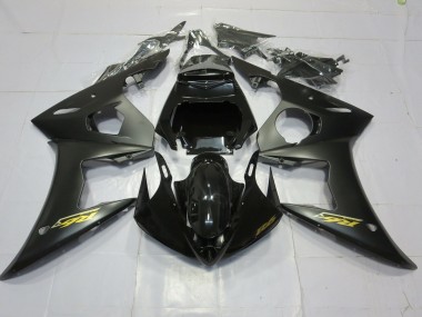 2003-2004 Matt Schwarz Gold R6 Verkleidung