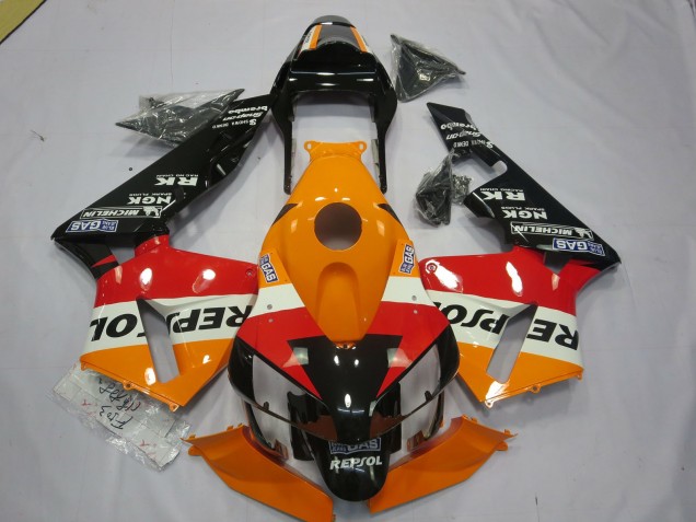 2003-2004 Repsol Klassischer Stil CBR600RR Verkleidung 2003-2004 Repsol Klassischer Stil CBR600RR Verkleidung