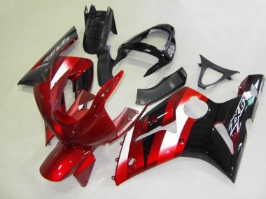2003-2004 Rot & Schwarz ZX6R Verkleidung