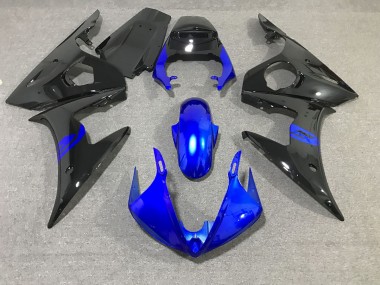 2003-2004 Schwarz & Blau Glänzend R6 Verkleidung