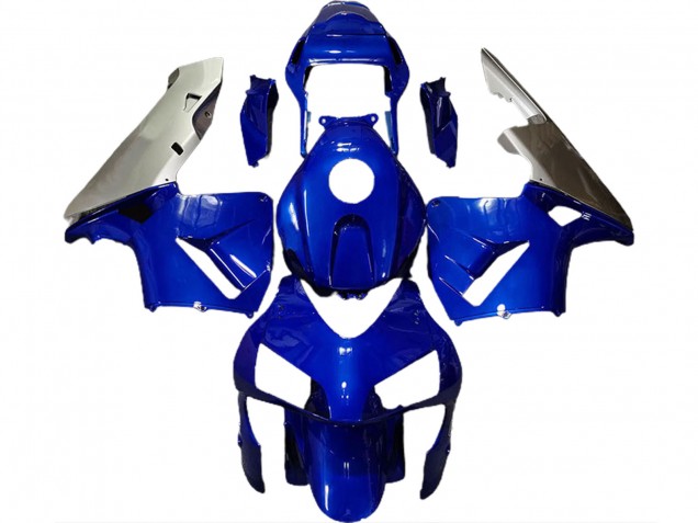 2003-2004 Tiefes Blau & Silber CBR600RR Verkleidung 2003-2004 Tiefes Blau & Silber CBR600RR Verkleidung