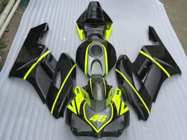 2004-2005 Grau Schwarz & High Viz CBR1000RR Verkleidung