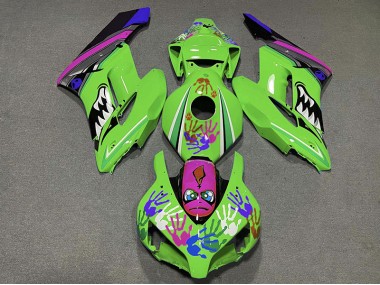2004-2005 Grüner & Violetter Hai CBR1000RR Verkleidung