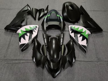 2004-2005 Matt Schwarz & Grün ZX10R Verkleidung
