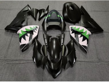 2004-2005 Matt Schwarz & Grün ZX10R Verkleidung