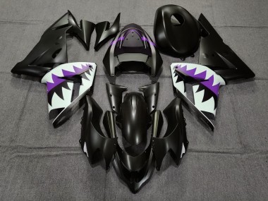 2004-2005 Matt Schwarzer & Violetter Hai ZX10R Verkleidung