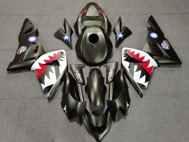 2004-2005 Militärgrüner Hai ZX10R Verkleidung