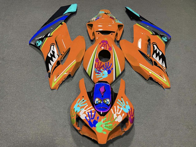 2004-2005 Orange Hai CBR1000RR Verkleidung 2004-2005 Orange Hai CBR1000RR Verkleidung