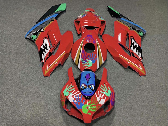 2004-2005 Rot Hai CBR1000RR Verkleidung 2004-2005 Rot Hai CBR1000RR Verkleidung