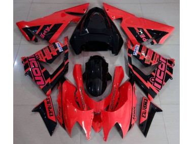 2004-2005 Rot & Schwarz & Logos ZX10R Verkleidung