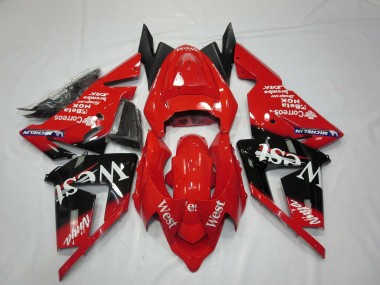 2004-2005 Rot West ZX10R Verkleidung