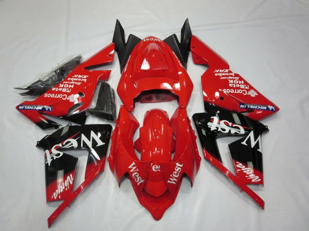 2004-2005 Rot West ZX10R Verkleidung 2004-2005 Rot West ZX10R Verkleidung