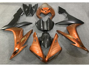 2004-2006 Orange Glänzend & Kohlefaser Stil R1 Verkleidung