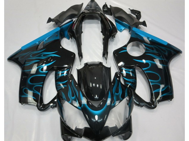 2004-2007 Hellblau Flamme CBR600 F4i Verkleidung