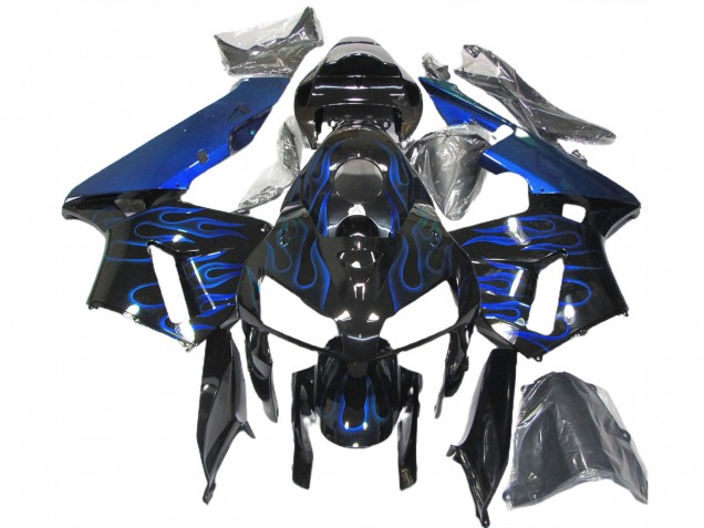 2005-2006 Blau Glänzend Flame CBR600RR Verkleidung 2005-2006 Blau Glänzend Flame CBR600RR Verkleidung