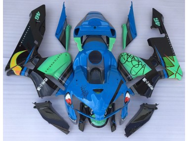 2005-2006 Blauer Hai & Grün CBR600RR Verkleidung
