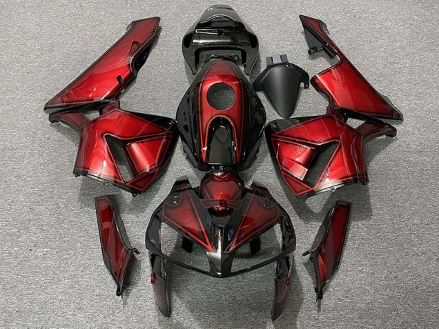 2005-2006 Dunkelbonbonrot CBR600RR Verkleidung 2005-2006 Dunkelbonbonrot CBR600RR Verkleidung