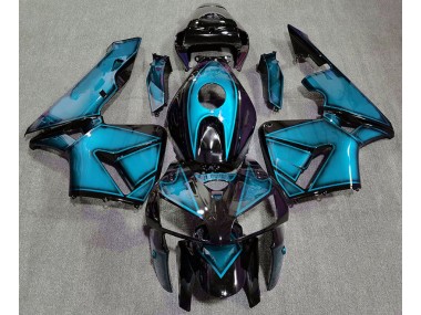 2005-2006 Dunkelhellblau CBR600RR Verkleidung
