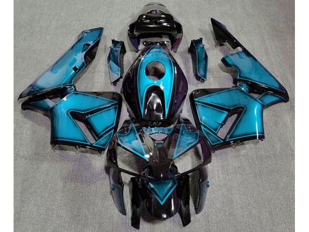 2005-2006 Dunkelhellblau CBR600RR Verkleidung 2005-2006 Dunkelhellblau CBR600RR Verkleidung