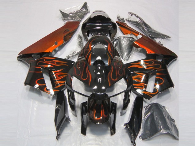 2005-2006 Gebranntes Orange Flame CBR600RR Verkleidung 2005-2006 Gebranntes Orange Flame CBR600RR Verkleidung