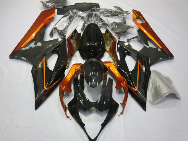 2005-2006 Gebranntes Orange & Schwarz GSXR 1000 Verkleidung