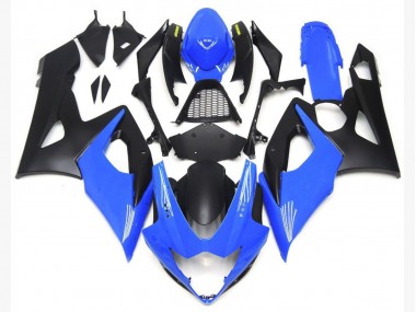 2005-2006 Hellglänzendes Blau & Matt Schwarz Unten GSXR 1000 Verkleidung