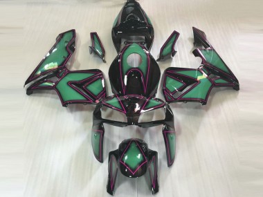 2005-2006 Smaragdgrün & Rosa Umriss CBR600RR Verkleidung