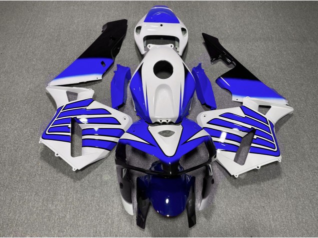 2005-2006 Tiefes Blau & Weiße Flügel CBR600RR Verkleidung 2005-2006 Tiefes Blau & Weiße Flügel CBR600RR Verkleidung