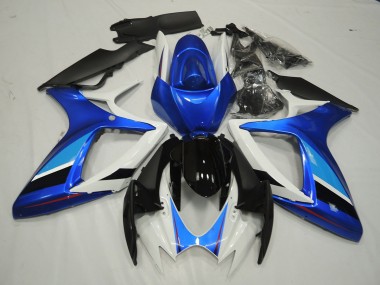 2006-2007 Blau & Weiß GSXR 600-750 Verkleidung