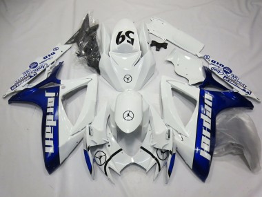 2006-2007 Blau Jordan GSXR 600-750 Verkleidung