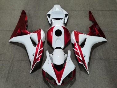 2006-2007 Candy Red & Weiß CBR1000RR Verkleidung