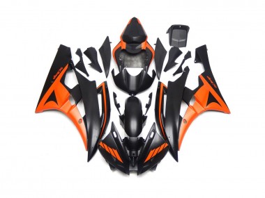 2006-2007 Custom Matt Schwarz & Orange R6 Verkleidung