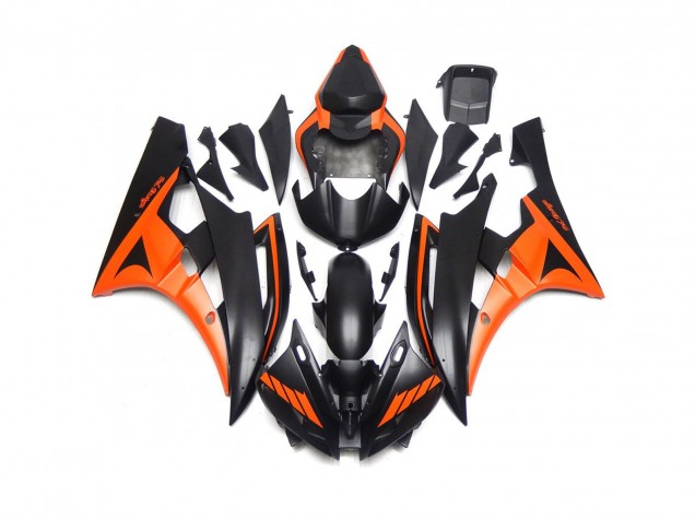2006-2007 Custom Matt Schwarz & Orange R6 Verkleidung 2006-2007 Custom Matt Schwarz & Orange R6 Verkleidung
