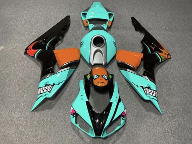 2006-2007 Cyanfarbener Hai CBR1000RR Verkleidung