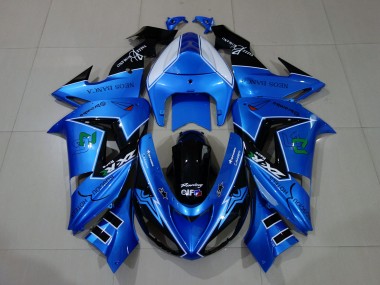 2006-2007 Flüssigblau & Logos ZX10R Verkleidung