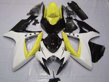 2006-2007 Gelber Stern GSXR 600-750 Verkleidung